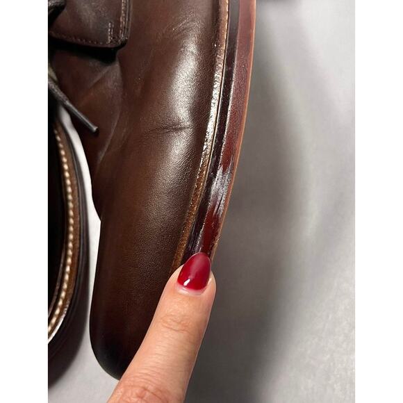 Banana Republic Realey Italian Leather Chukka Boot in Chocolate Brown Mens sz 10 - Picture 10 of 10
